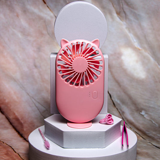 Pink Mini Pocket Fan